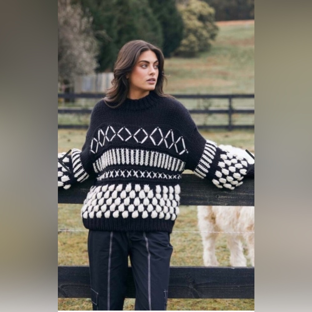 Talisman “Colorado Fisherman’s Knit Oversized Sweater”. New with from Sundance.